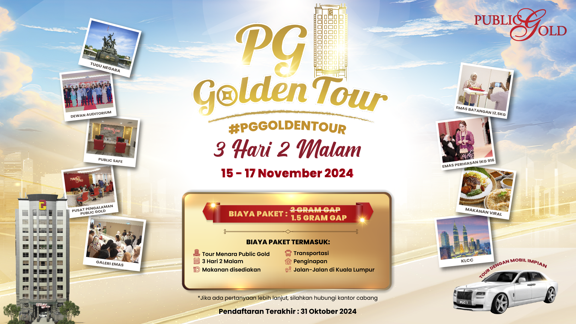 PG GOLDEN TOUR NOVEMBER 2024