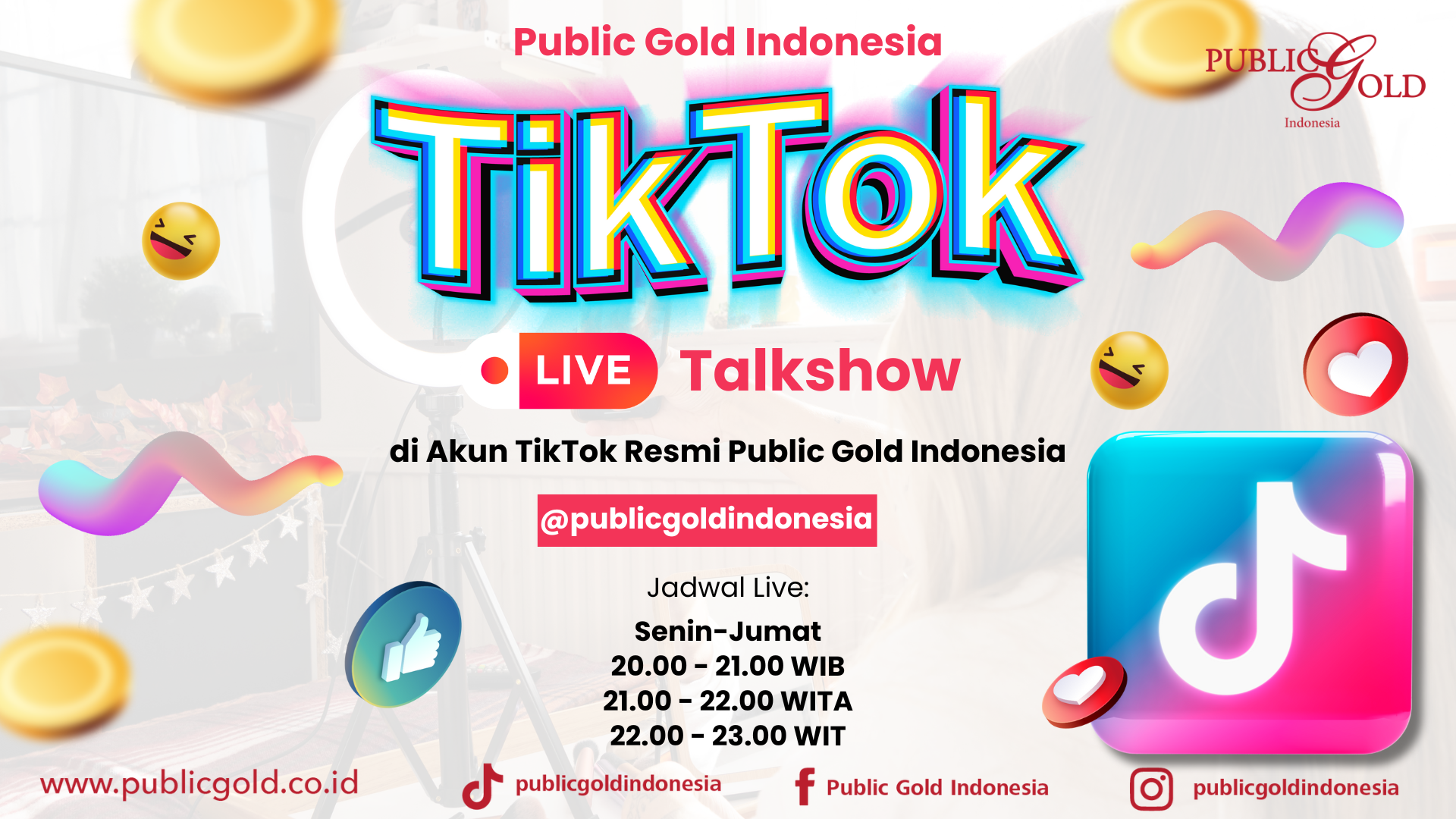 PUBLIC GOLD INDONESIA TIKTOK LIVE TALKSHOW