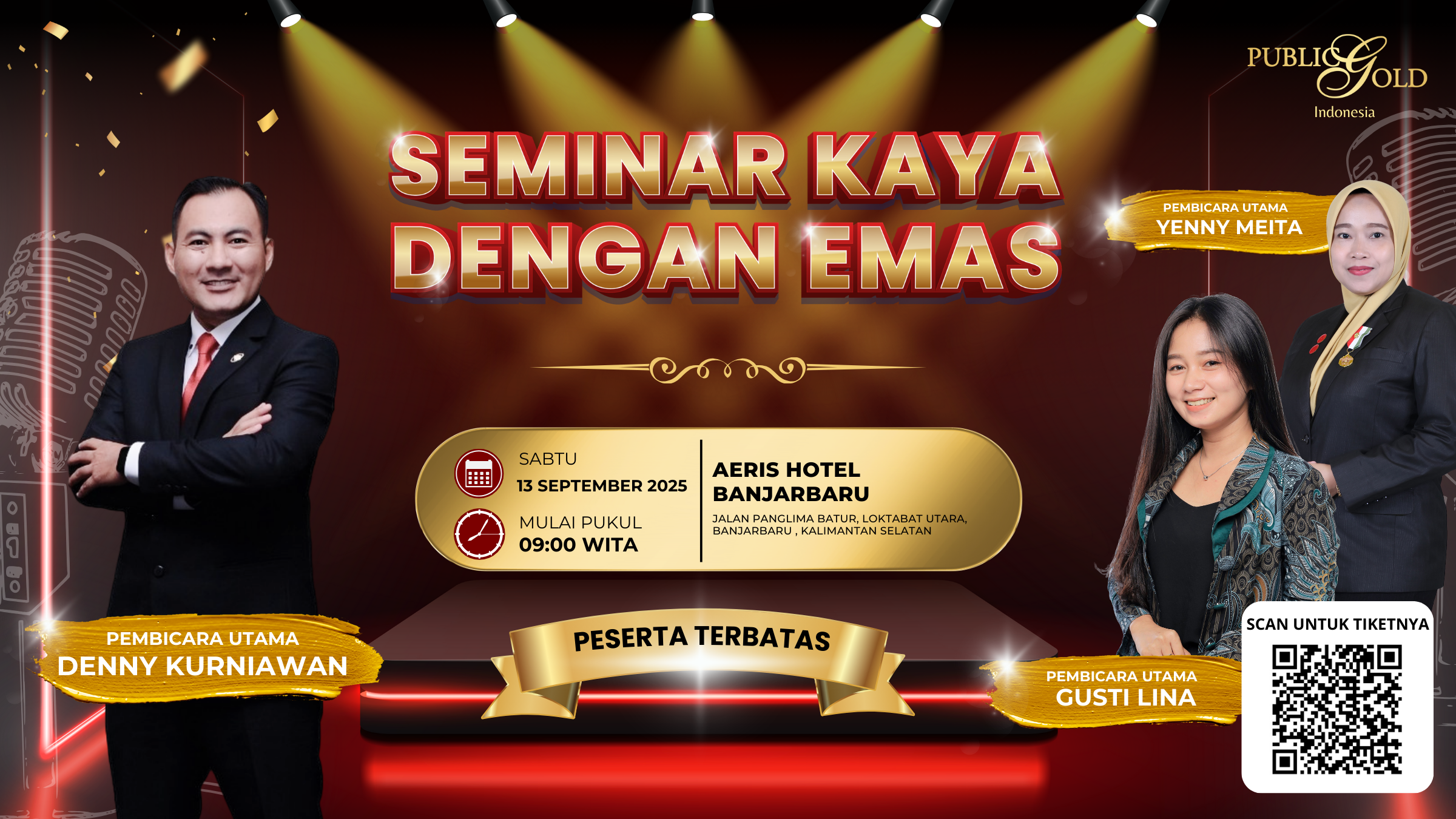 SEMINAR KAYA DENGAN EMAS BANJARBARU SEPTEMBER 2025