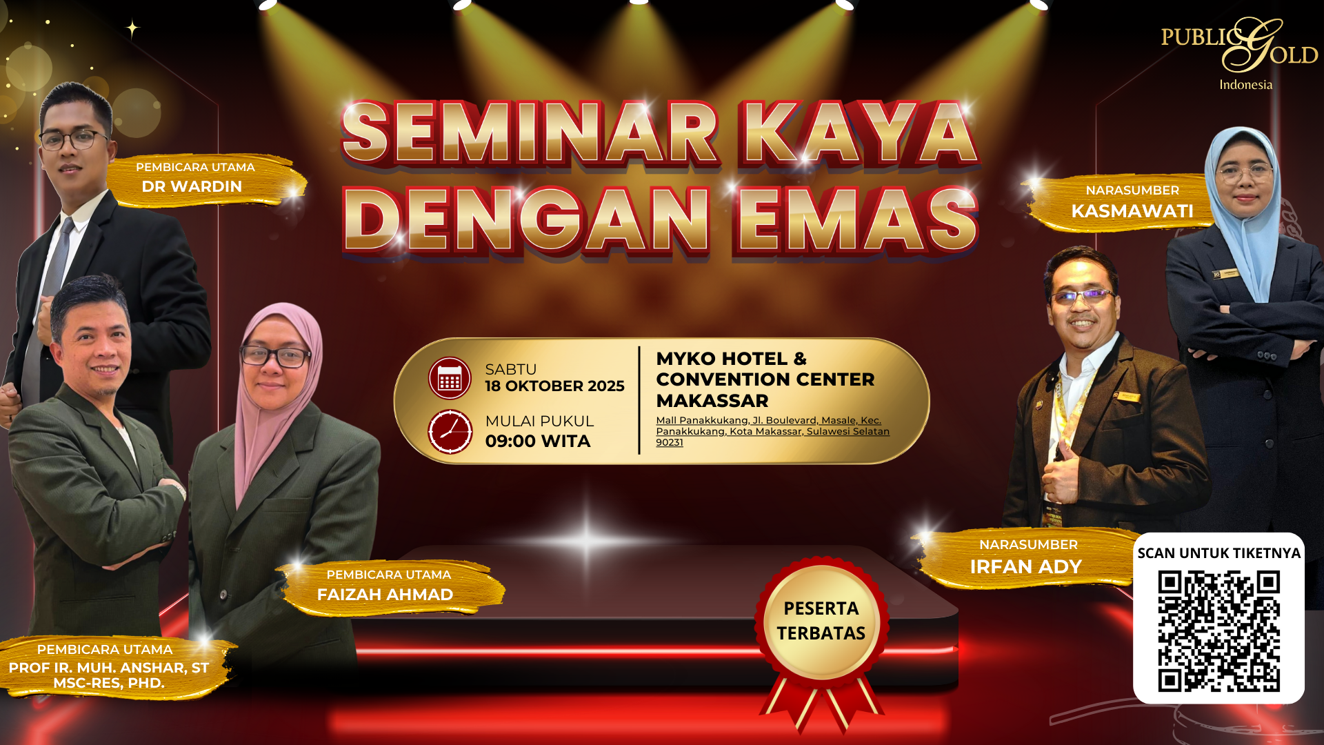 SEMINAR KAYA DENGAN EMAS MAKASSAR OKTOBER 2025