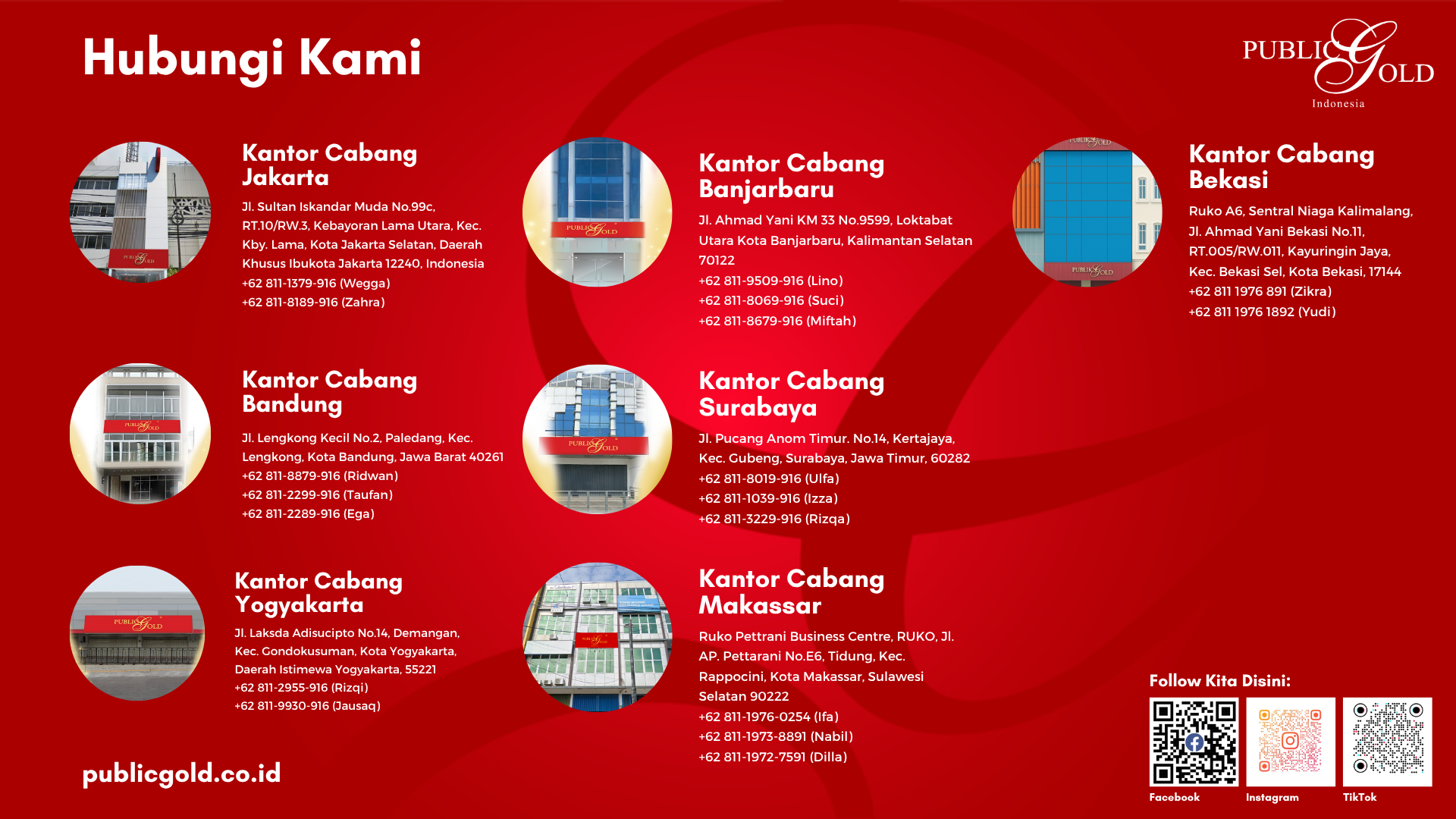 KANTOR CABANG PUBLIC GOLD INDONESIA