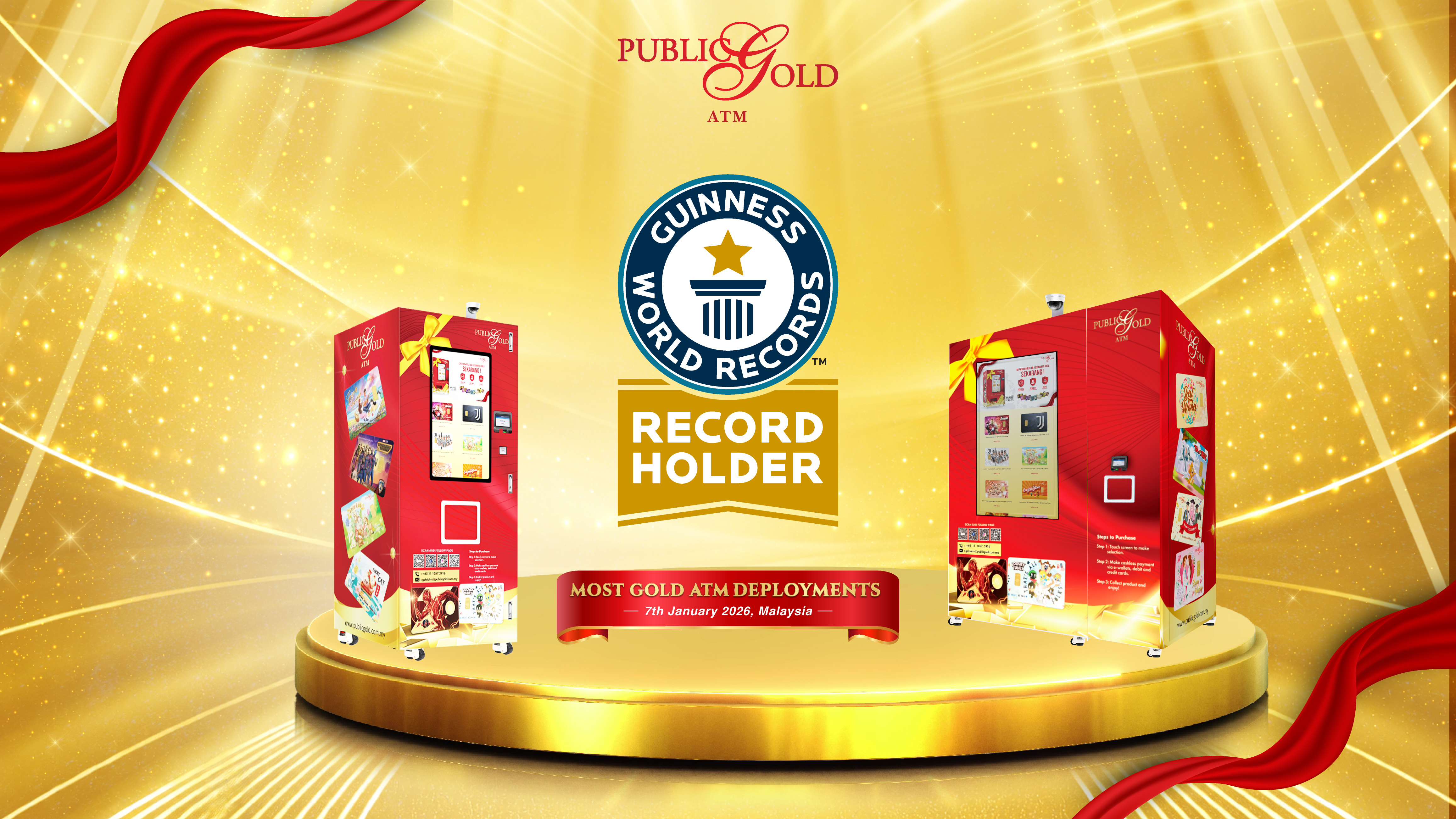 Guinness World Records - Most Gold ATM Deployments!