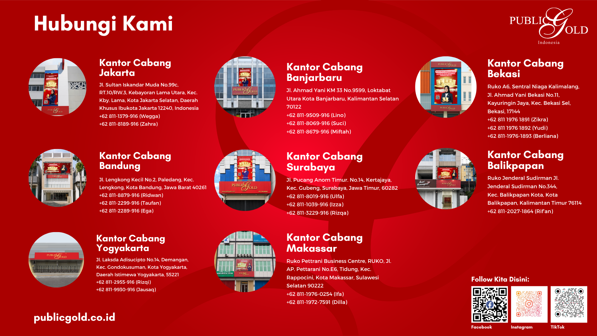 KANTOR CABANG PUBLIC GOLD INDONESIA