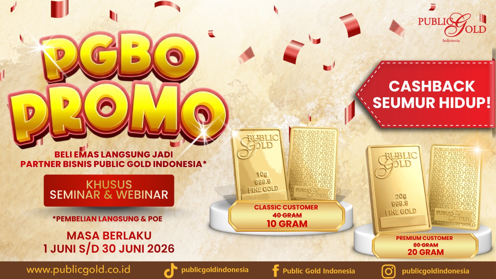 PROMO PGBO KHUSUS SEMINAR DAN WEBINAR JUNE 2026