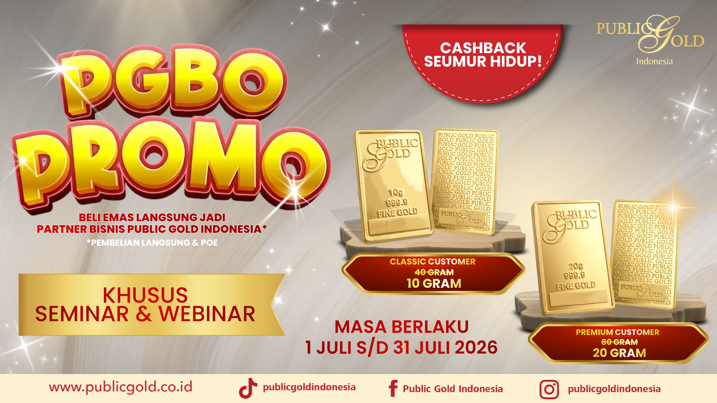 PROMO PGBO KHUSUS SEMINAR DAN WEBINAR JULY 2026