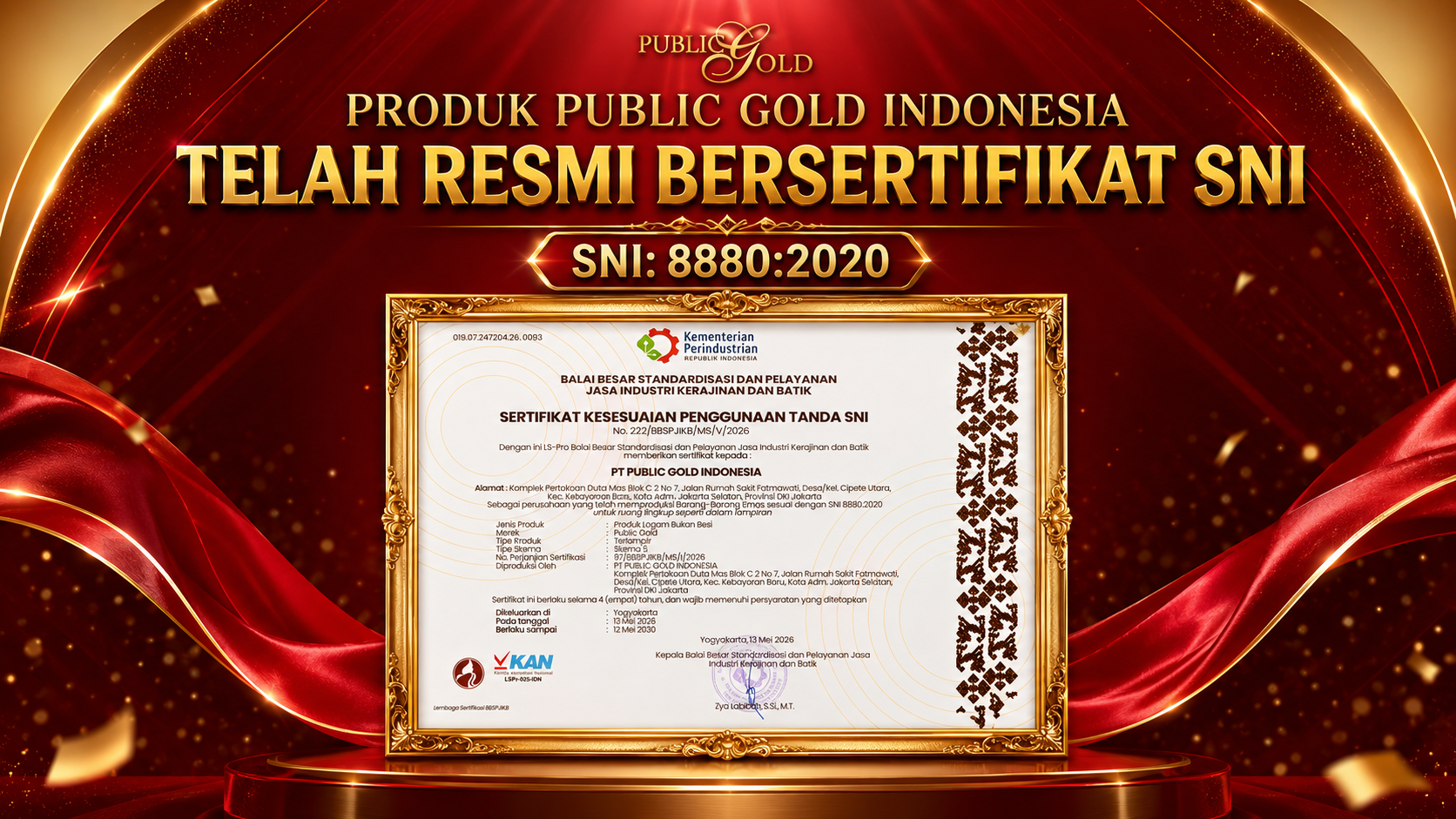 PUBLIC GOLD INDONESIA SNI 2026