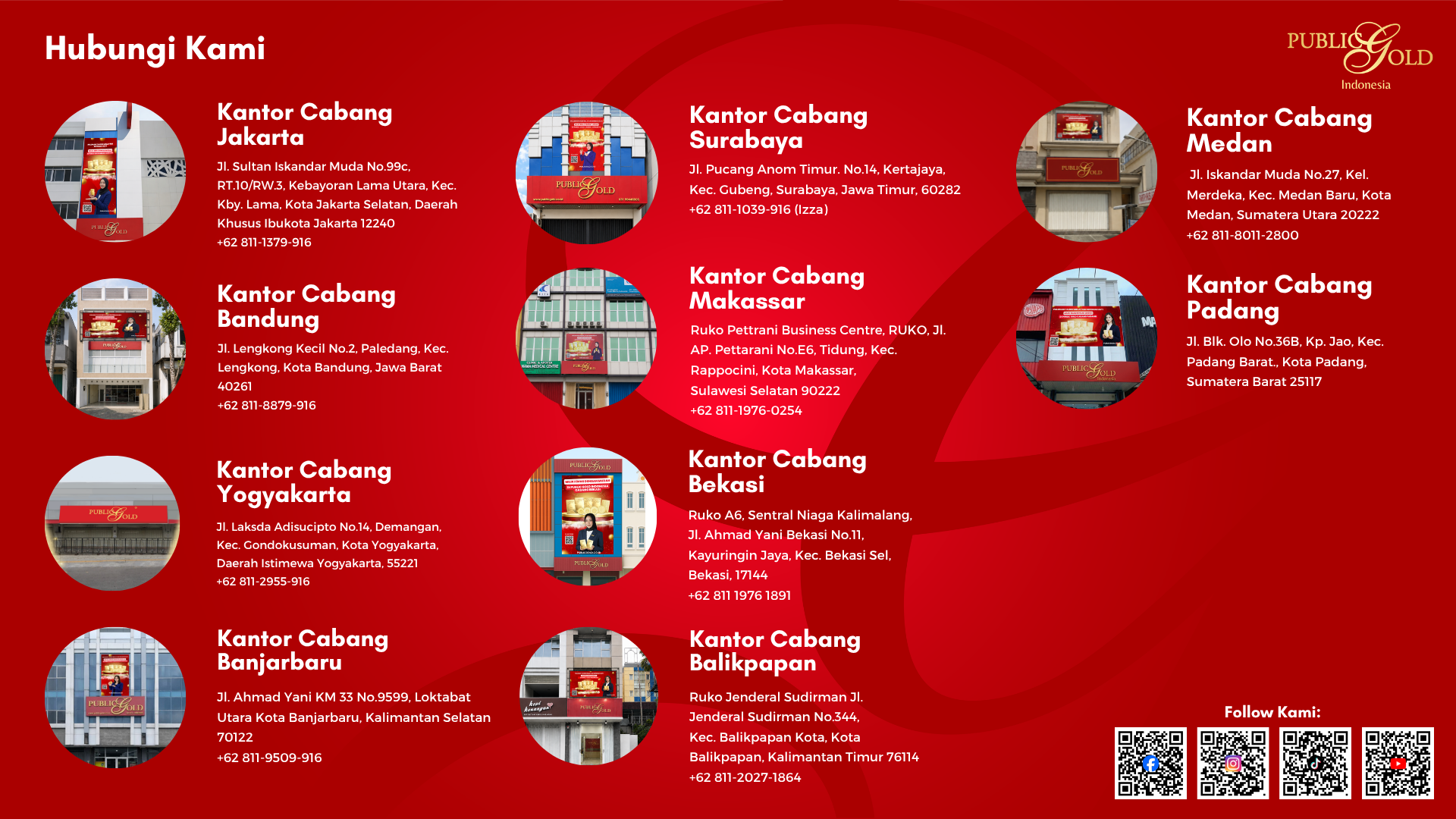 KANTOR CABANG PUBLIC GOLD INDONESIA